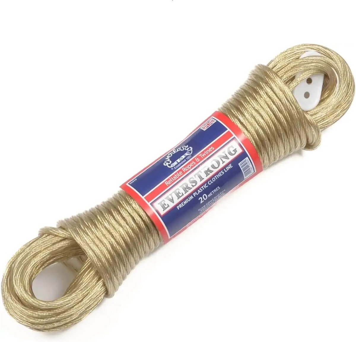 Sterke RVS Kern Waslijn 4,7mm Dik - Weerbestendig en Doorzakvrij - 30 Meter