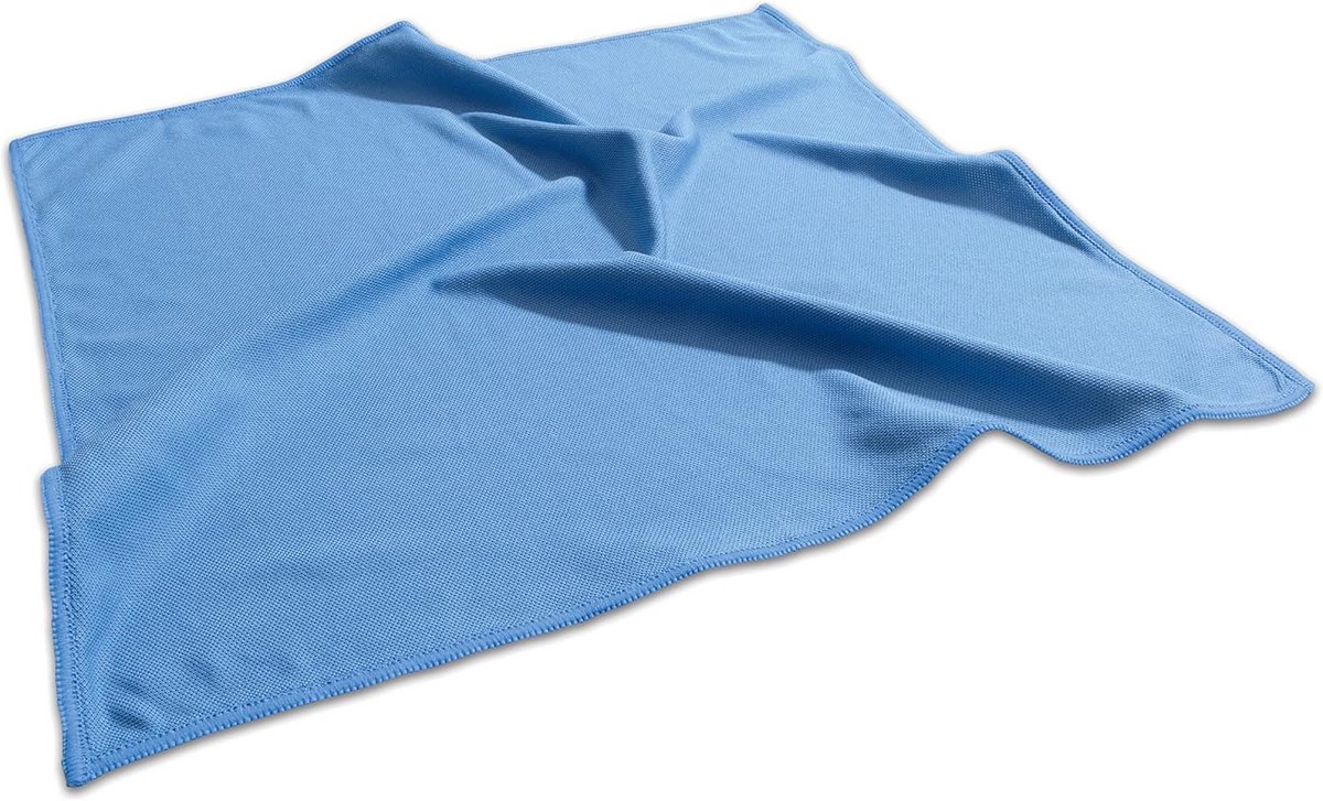 Set van 10 Microvezel Reinigingsdoeken 40x40 cm Blauw Zonder Merk