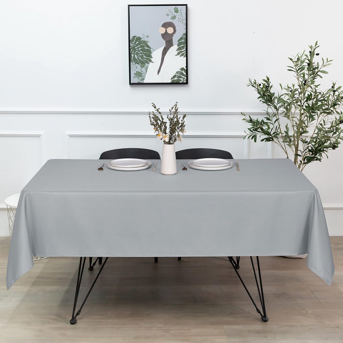 Rechthoek Tafelkleed Polyester Vlekbestendig Wasbaar voor Eettafel en Buffet