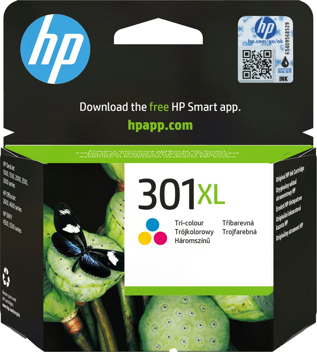 HP 301XL - Inktcartridge / Hoge Capaciteit / Kleur