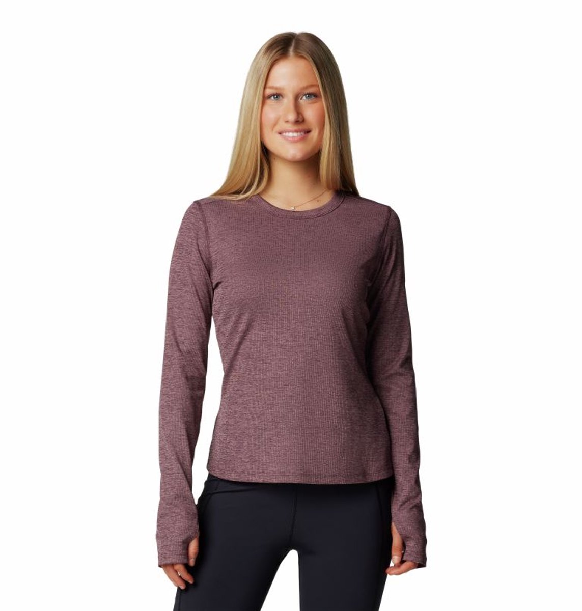Boundless™ Days Knit Crew LS Longsleeve T-Shirt Dames M Moonvista
