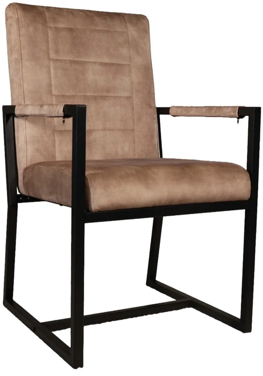 SET DEAL: 4 stuks Eetkamerstoel beige velvet Forest eetstoel zetel