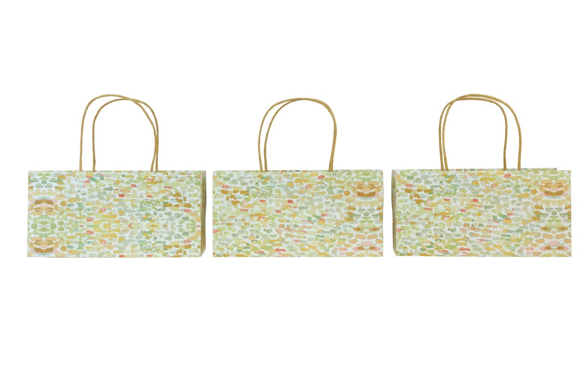 Cadeauzakje met handvatten Cadeauzakje met patroon 24×12×12cm 6st, 6 S