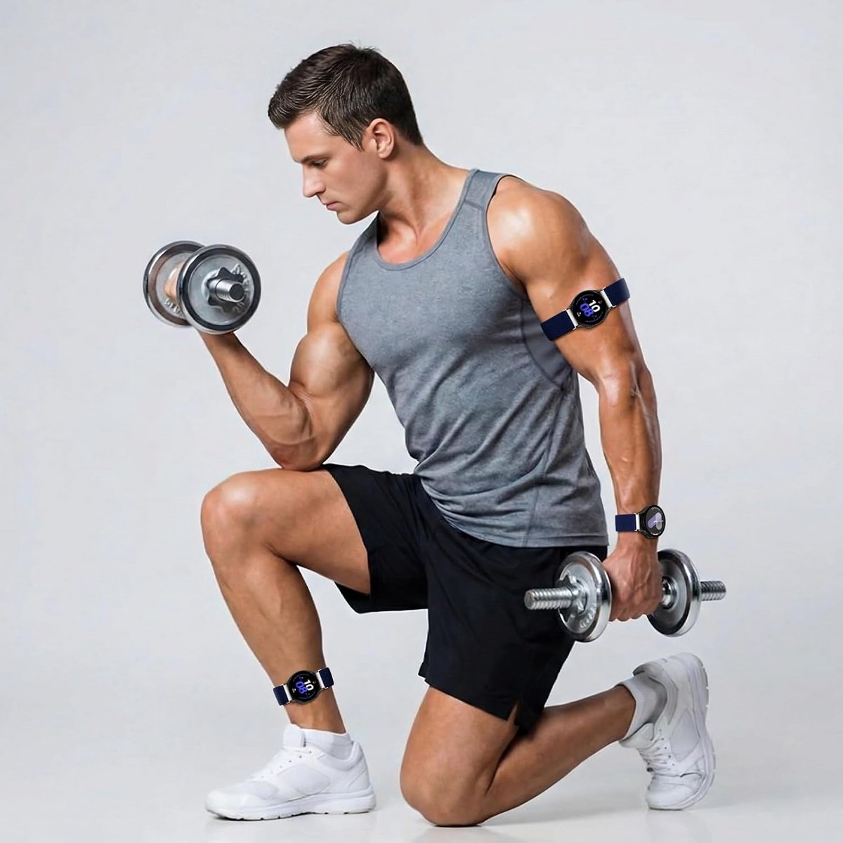Flexibele Elastische Horlogeband voor Sport en Dagelijks Gebruik - 18, 20, 22 mm