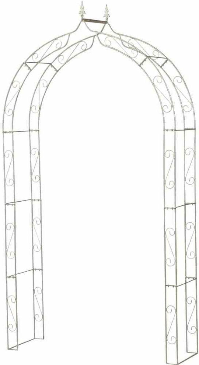 Metaal Rozenboog Tuin Sierlijke Curve Zilver