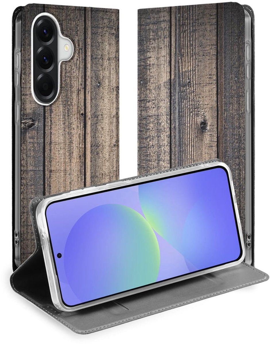 Book Case Samsung Galaxy A37 Steigerhout