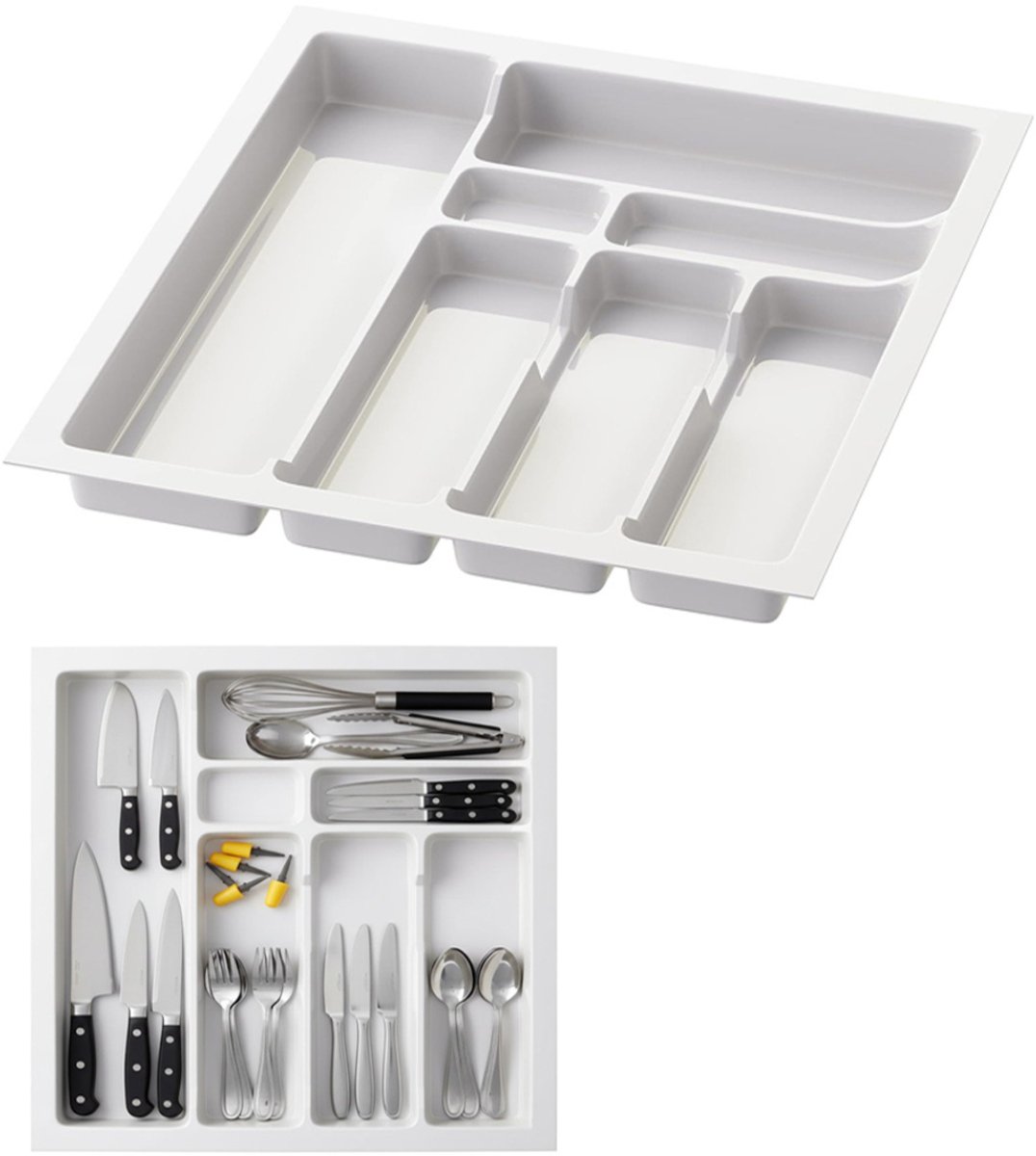 NBAP® Bestekbak - Lade Organizer - Besteklade -Wit