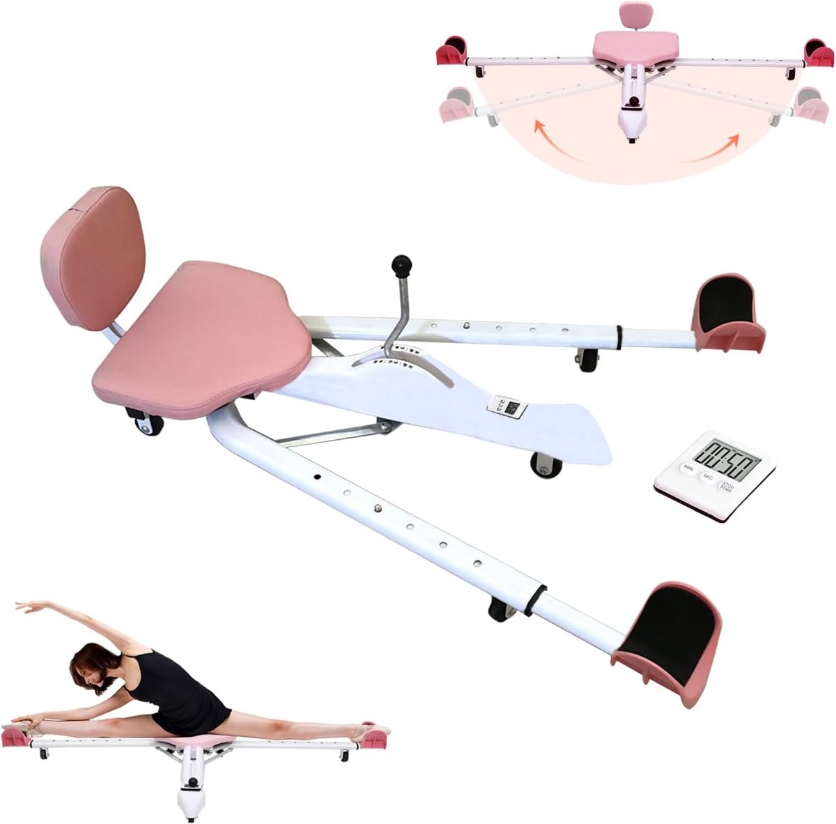 Beenstrekker & Splitmachine 0-180 Graden - Flexibiliteitstraining voor Yoga, Ballet en Fitness