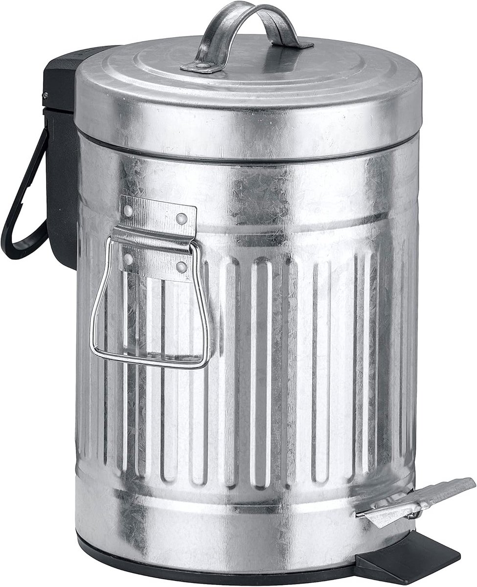 Kleine Pedalen Afvalbak RVS 3 Liter - Softclose Deksel