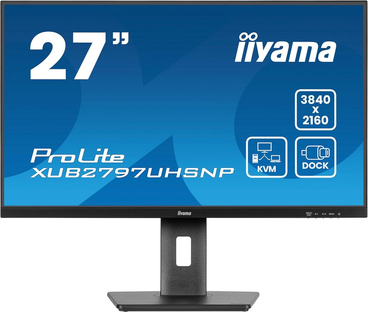 27 inch 4K UHD Monitor met IPS paneel, USB-C en ergonomische voet