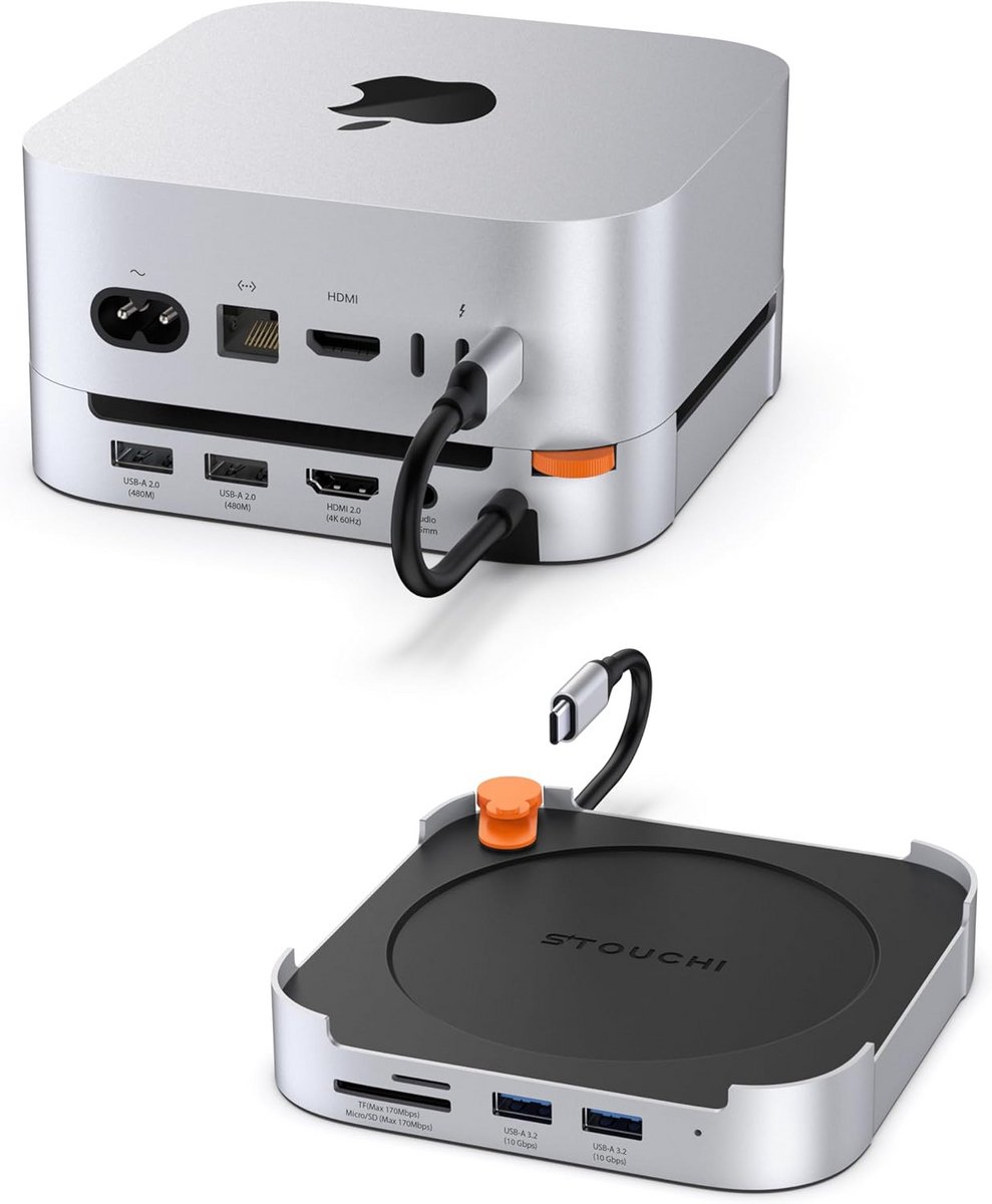 Mini PC Hub met NVMe SSD Enclosure en USB Uitbreiding - Dockingstation voor Mac M4