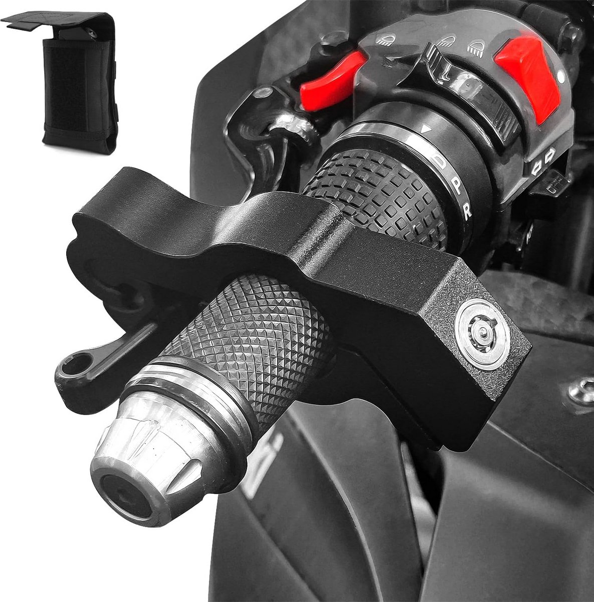 Heavy Duty Anti-Diefstal Slot voor Motor, Scooter en Bromfiets - Stuur- en Rembeveiliging