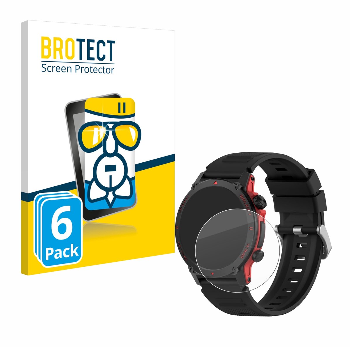 Screenprotector 6 Stuks voor Popglory S136 Beschermglas transparant