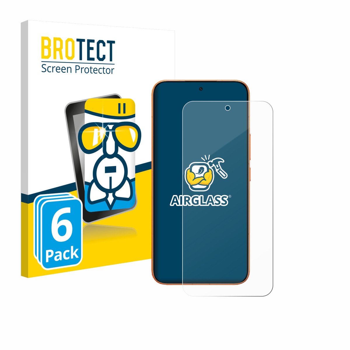 Screenprotector 6 Stuks voor Xiaomi Redmi Turbo 5 Max Beschermglas transparant