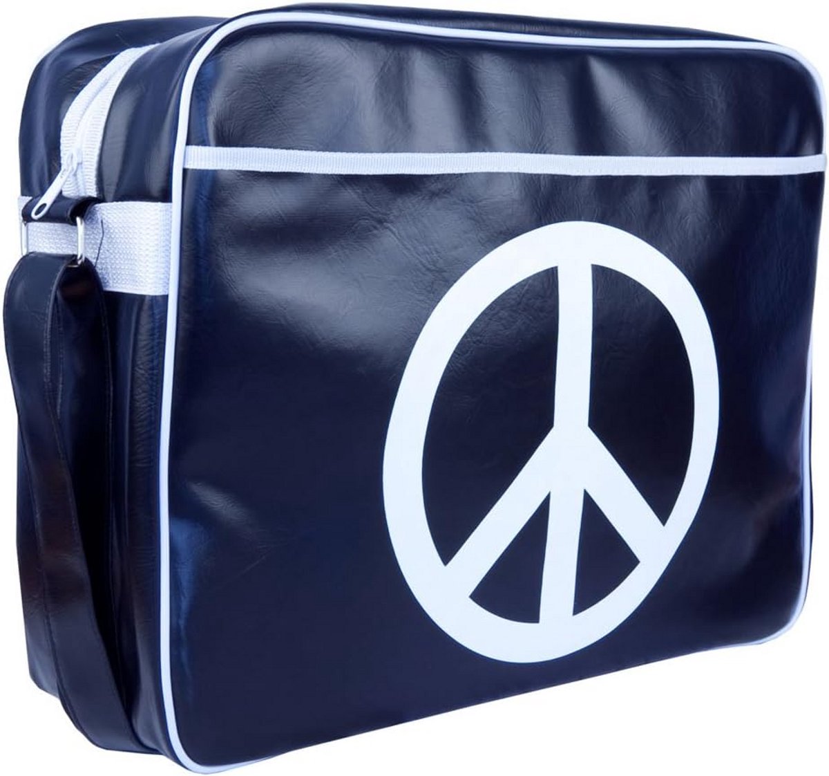 Vintage Toploader Tas voor Laptops tot 12 Inch met Schouderriem