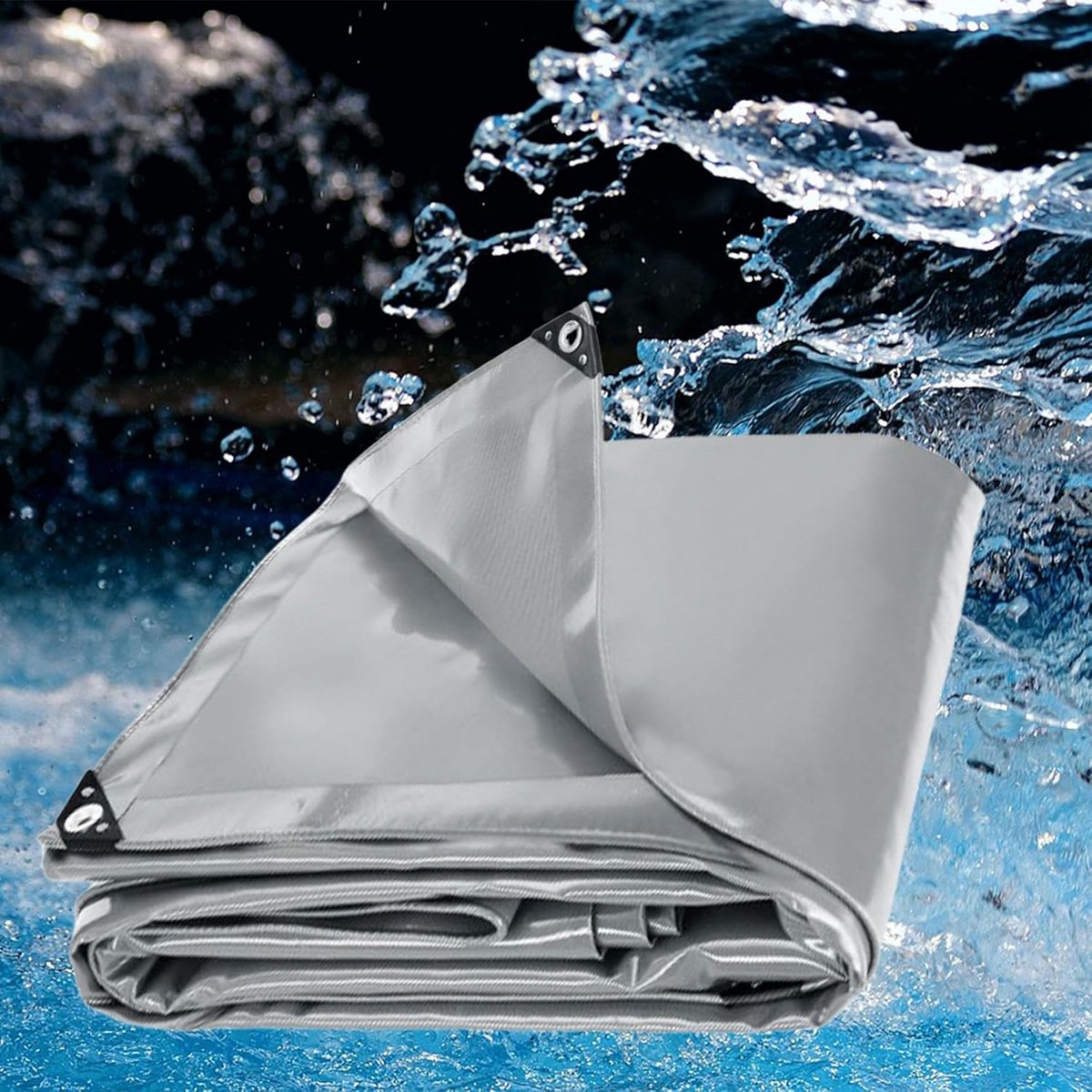 Zwaar Waterdicht Zeil PVC 3.5x4.5m - UV-bestendig en Scheurbestendig
