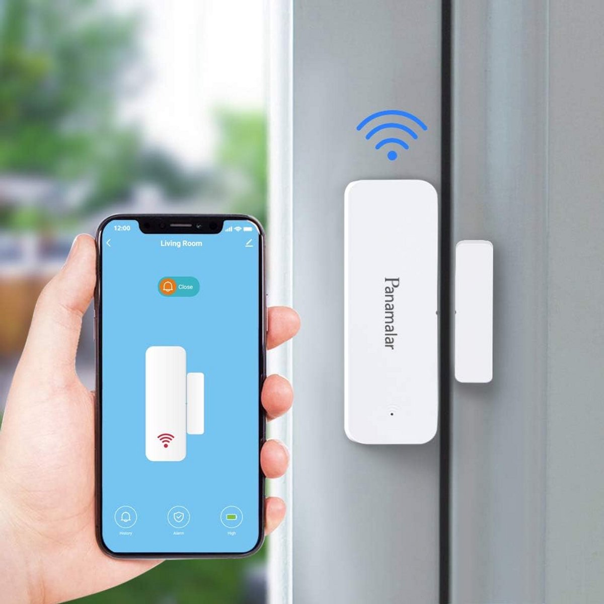 Wifi Deur Sensor voor Huisautomatisering - Open/Dicht Melding & Alexa Compatibel