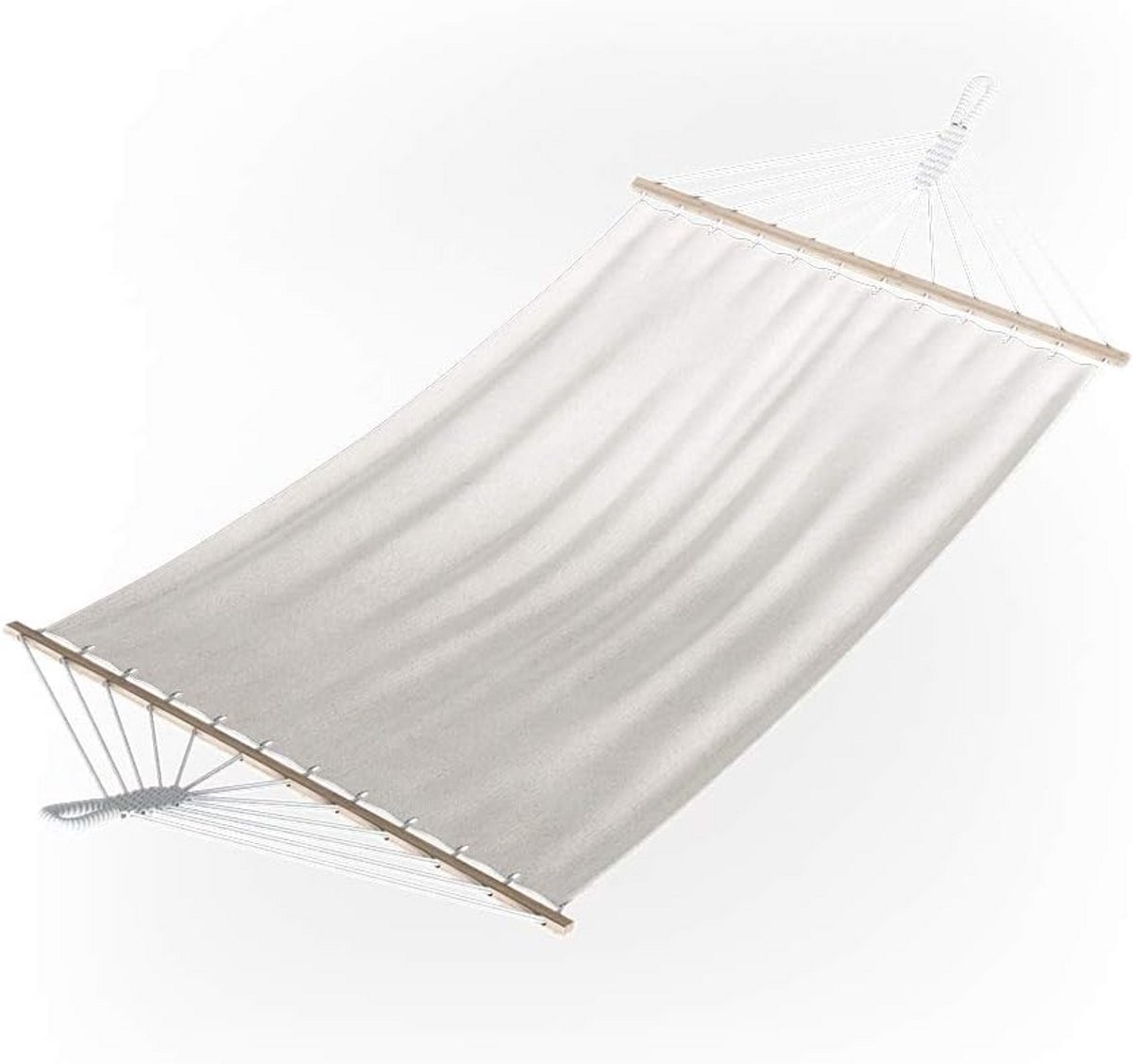 Witte Katoenen Hangmat 190x120 cm voor Tuin en Buiten