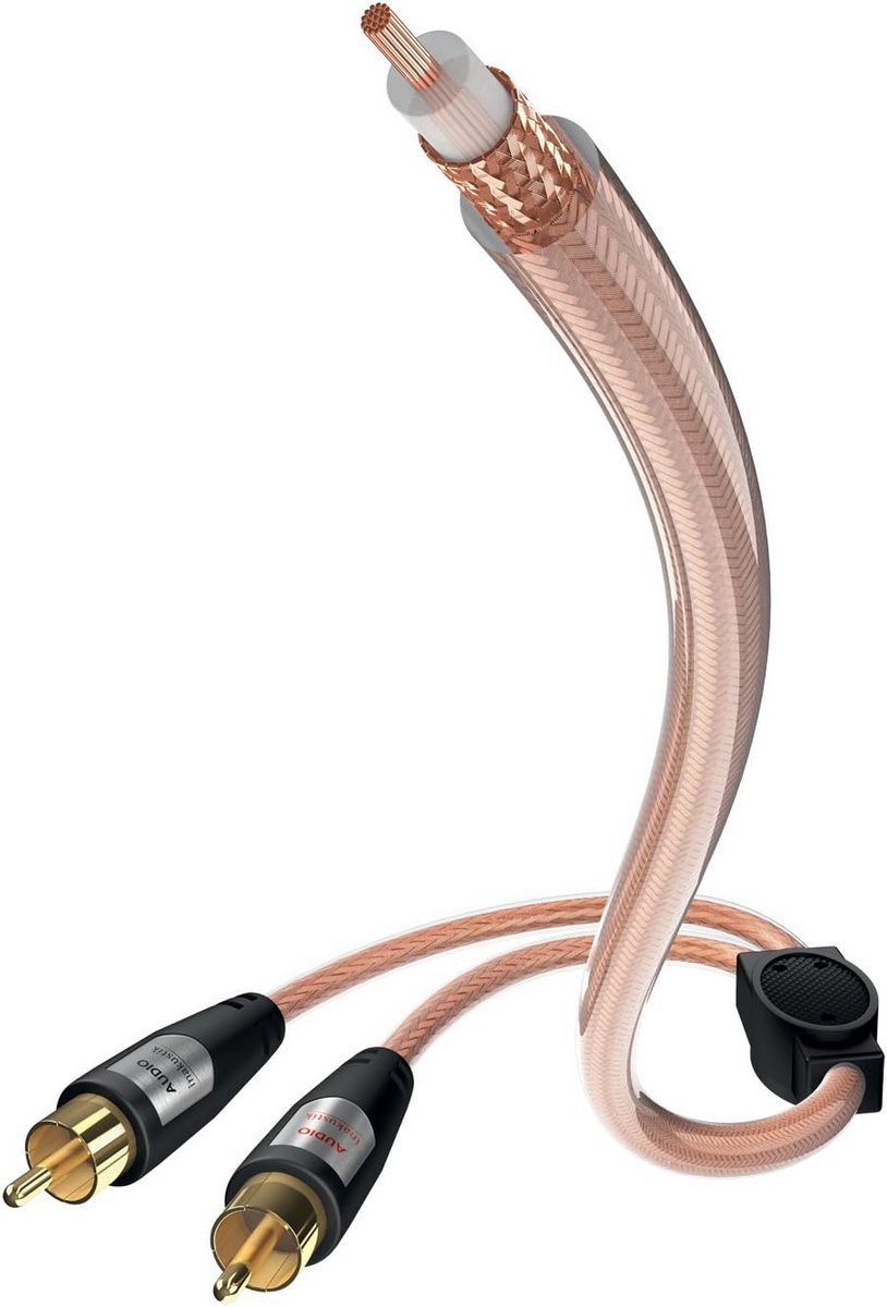 Hoogwaardige Y-subwooferkabel 5 meter - dikke kabel met vergulde contacten