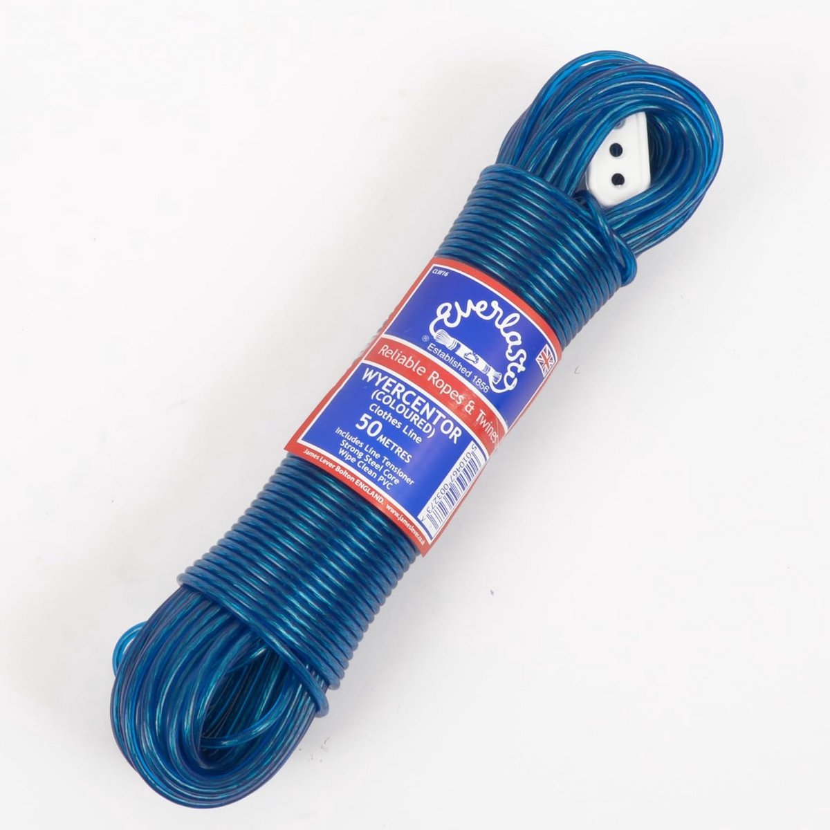 100 Meter Stalen Kern Waslijn 3.5mm Dik - Gekleurd Kledinglijn