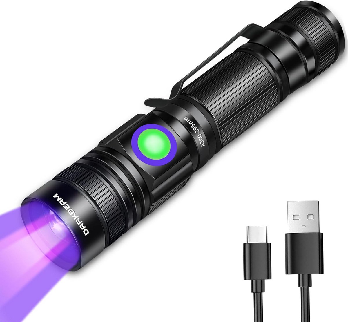 Oplaadbare Mini UV Zwart Licht Zaklamp 395nm voor Detectie en Uitharding