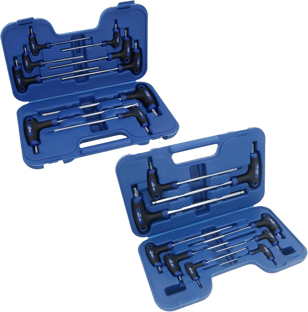 Set Inbussleutels en Torx T-Bar Sleutels 18 Delig Metrische Maten