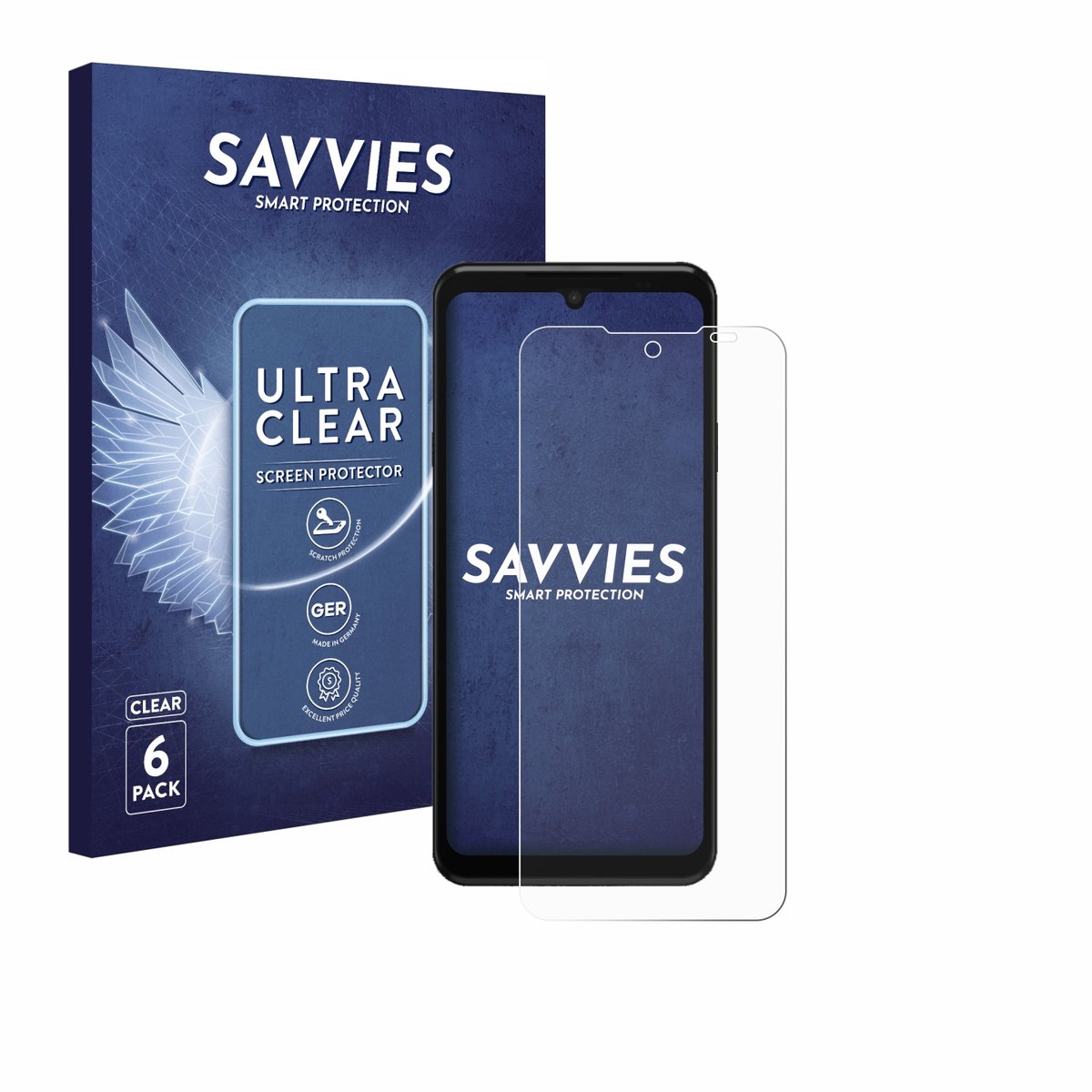 Savvies - Screenprotector voor Sunmi M3 - Folie Beschermfolie transparant 6 Stuks