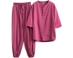 Tai Chi Oefenpak Dames en Heren - Ademend Katoen Linnen Kung Fu Uniform voor Meditatie en Vechtsport
