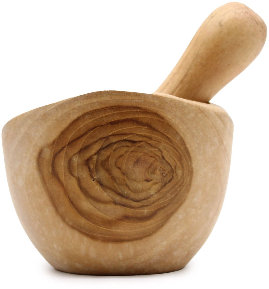 Stamper & Vijzel Medium - Teak Hout - 11x115.cm - Stamper 15cm - Handgemaakt in Bali
