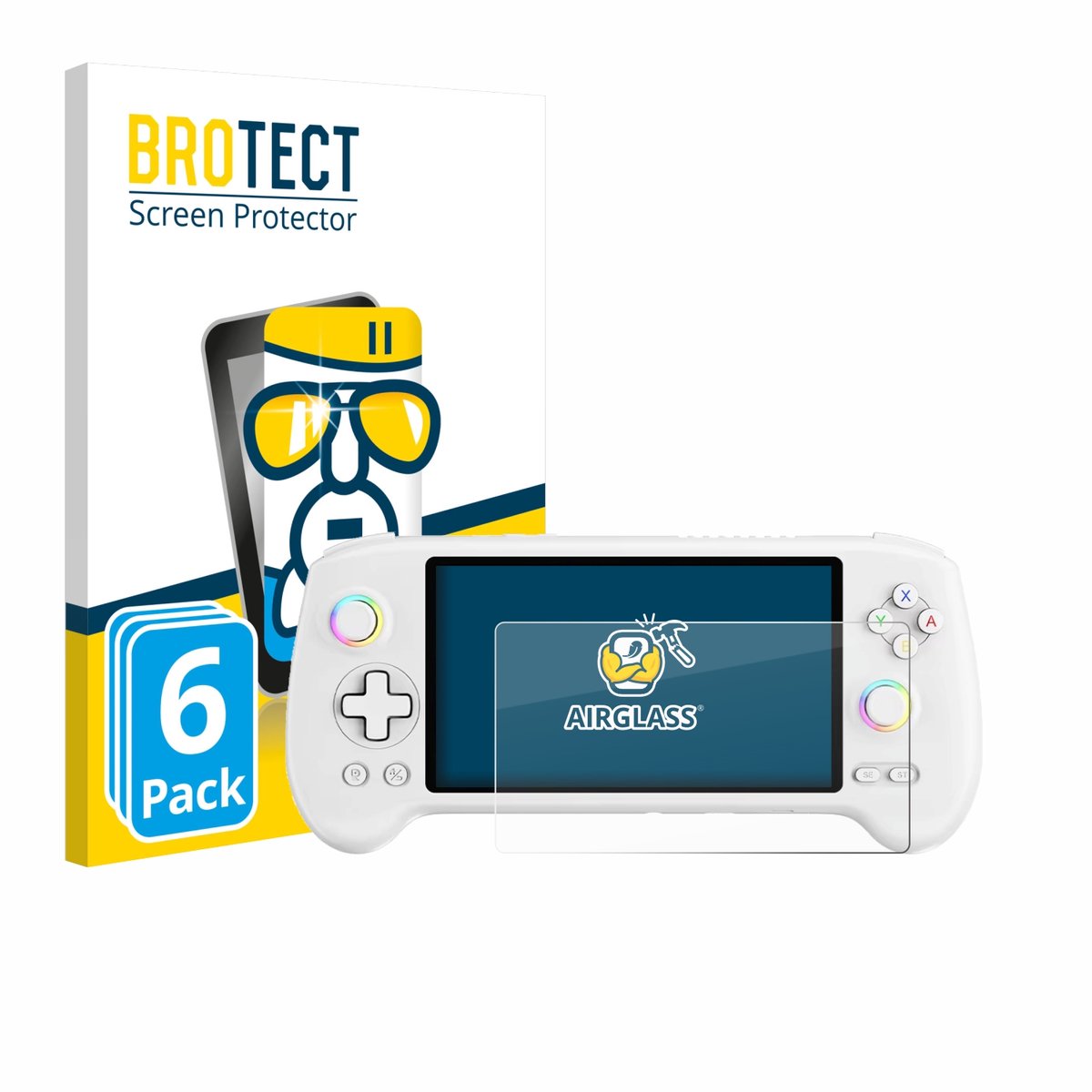 Screenprotector 6 Stuks voor Anbernic RG556 Beschermglas transparant