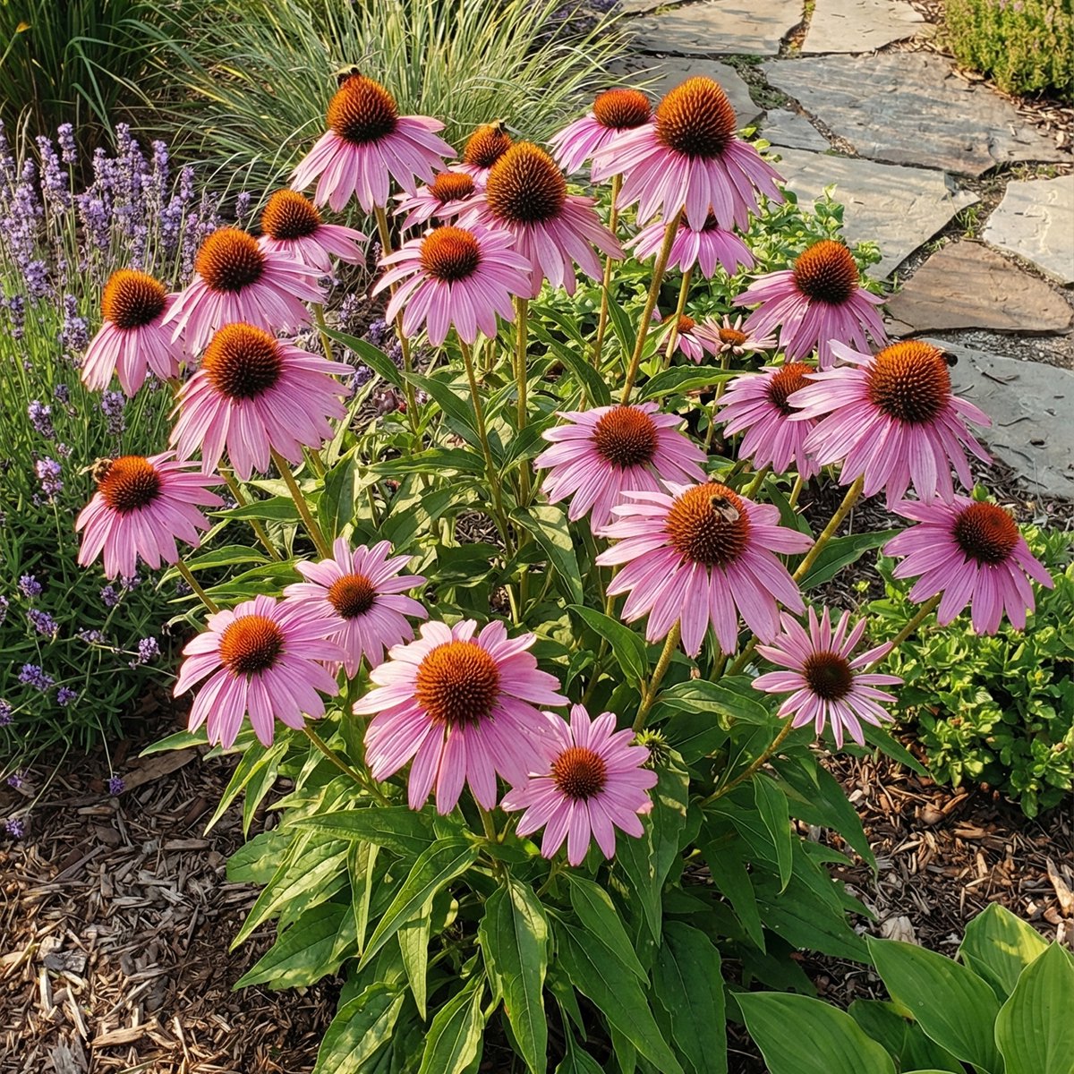 Bloomique - Set van 6 - Echinacea Purpurea - Zonnehoed - Rijkbloeiend - Winterhard - Vaste plant - 10-20 cm hoog - Pot 9 cm