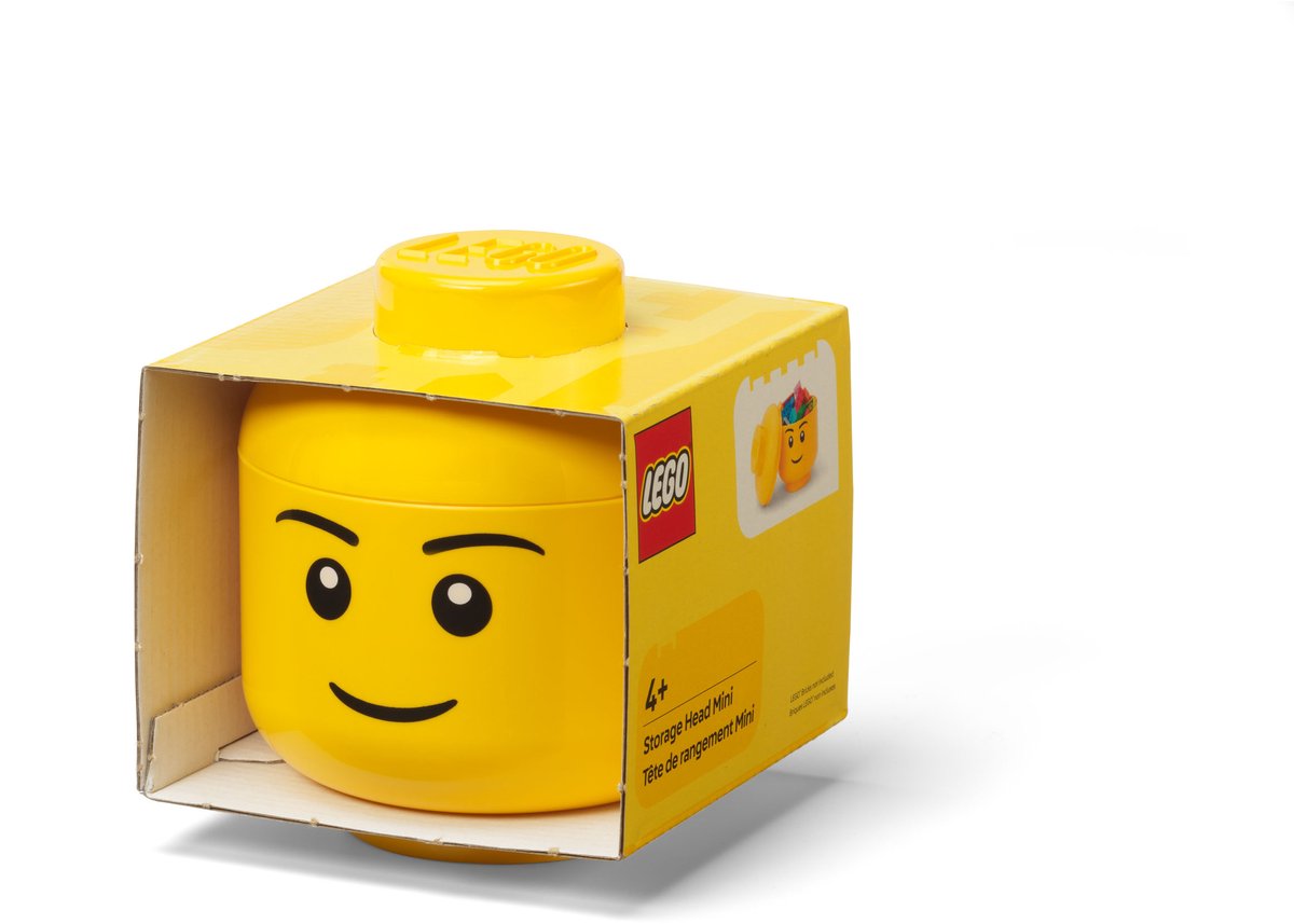 Room Copenhagen LEGO Storage Head 'Boy', mini opbergdoos thumbnail 3