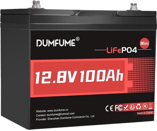 12V 100Ah LiFePO4 Accu voor Caravan, Camper en Zonne-energie Opslag
