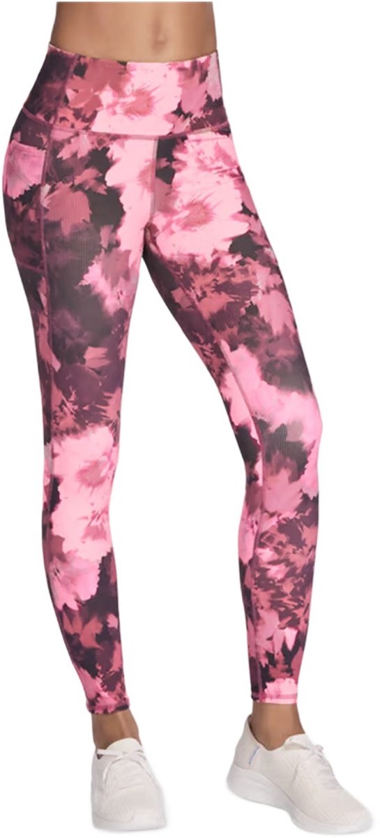 Skechers GOFLEX Rib In Bloom dameslegging met hoge taille – maat L