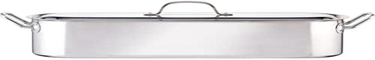 RVS visketel 61,5x18,5x10,5cm | inductie geschikt | ovenvast | inclusief deksel