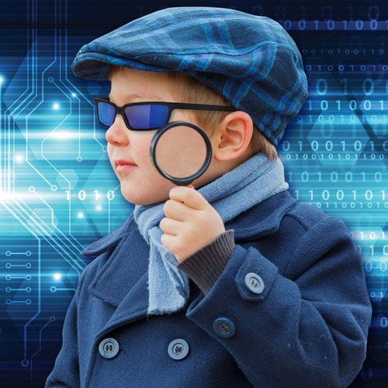 Spiegel Zonnebril voor Kinderen - Zwart met Blauwe Glazen - Spiegelbril voor Jongens en Meisjes vanaf 3 Jaar van Merkloos — afbeelding 2