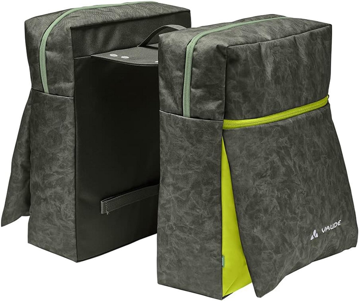 Dubbele Fietstas 48L - Waterdichte Retrofietsbagage voor Achterdrager