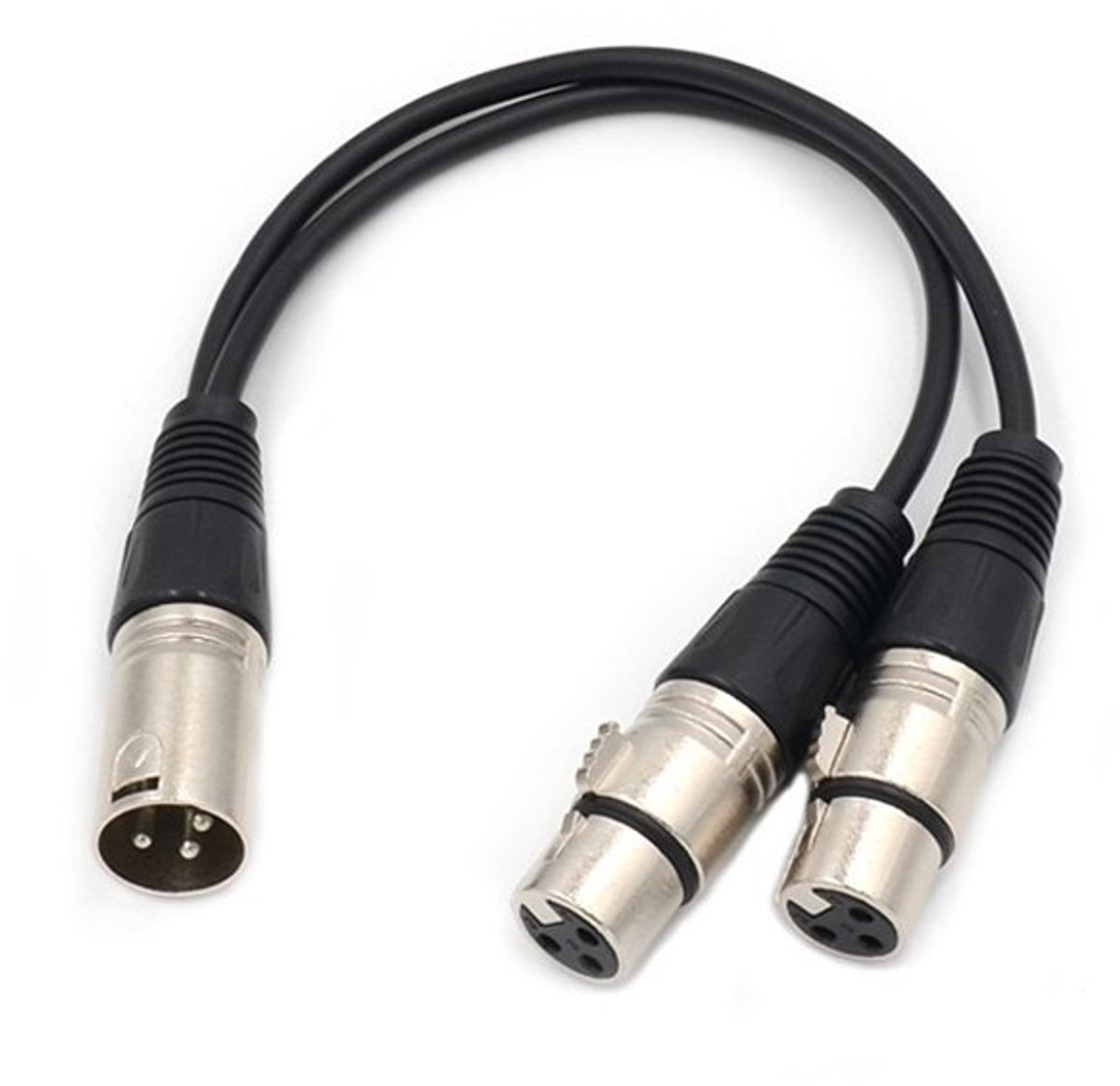 1x XLR (m) - 2x XLR (v) audio splitter | 0,20 meter