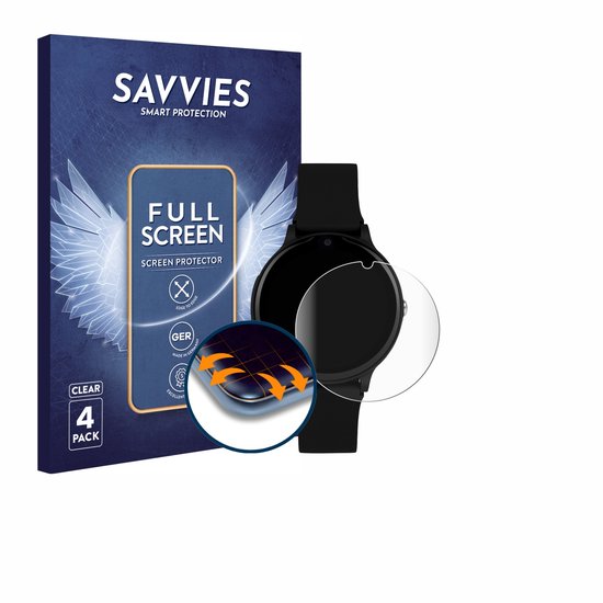 Savvies - Screenprotector voor One2Track Connect One - Folie Beschermfolie transparant volledig dekking 4 Stuks
