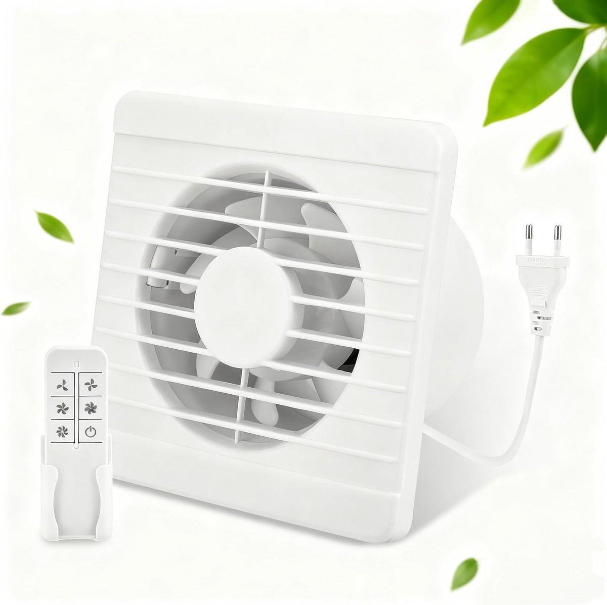 Stille Ventilator 100 mm met Afstandsbediening voor Badkamer en Keuken - IPX4