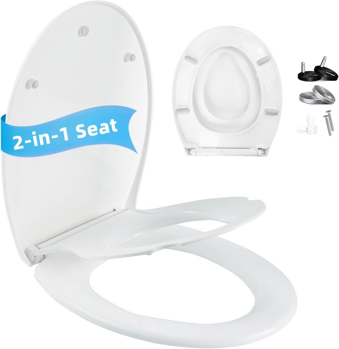 Comfortabele WC-bril met Ovaal Kinderzitje