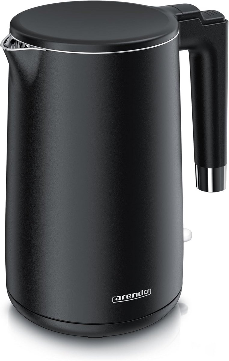 Elektrische Waterkoker RVS - 1.5L - 2200W - Dubbelwandig & Koel