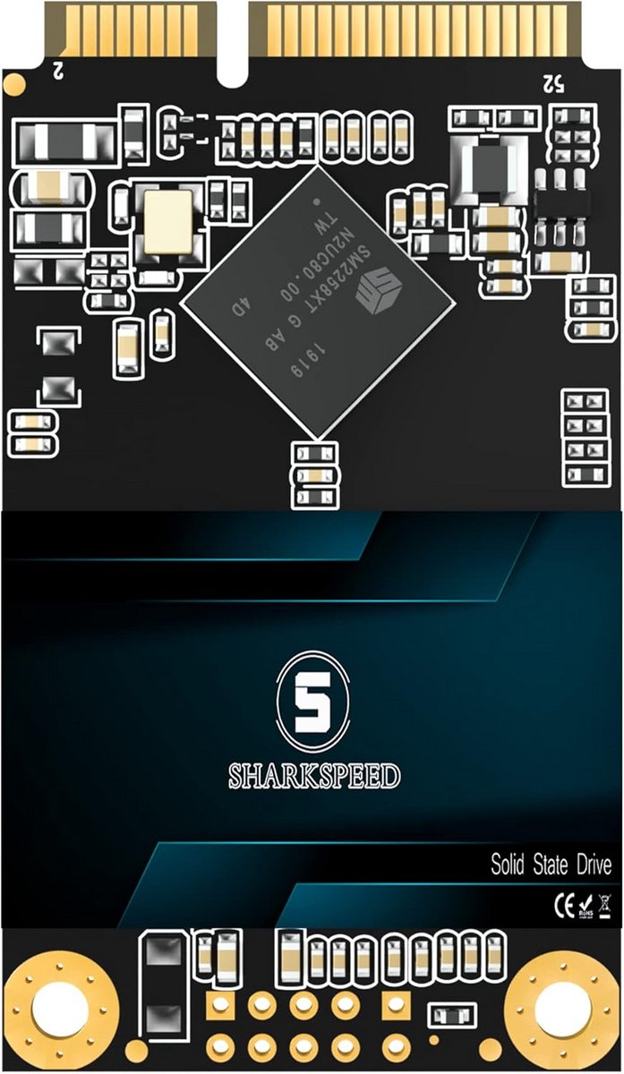 Interne SSD 1TB mSATA 3D NAND SATA 3 voor Laptop en PC