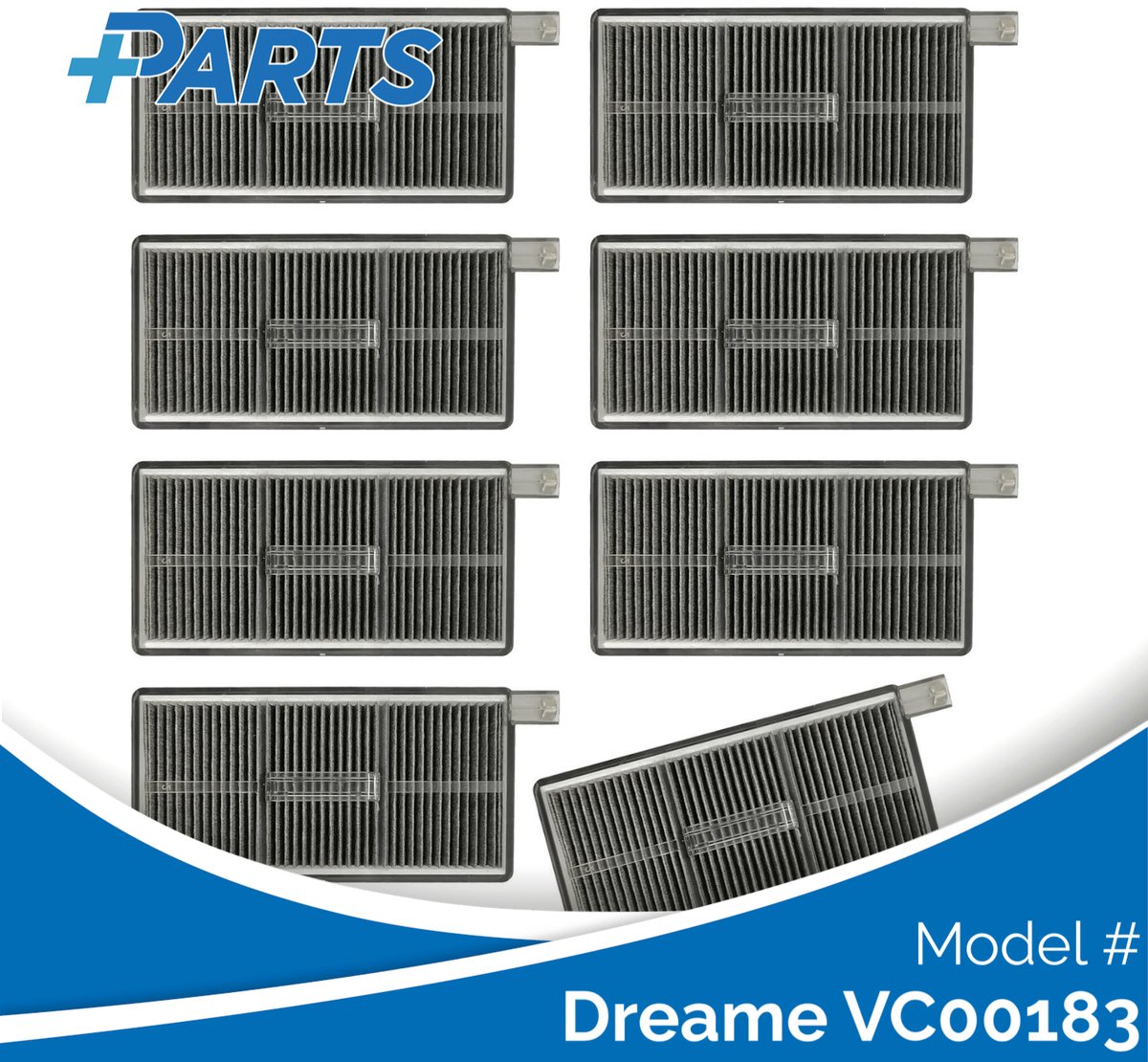Dreame VC00183 Filters (8 Stuks, Plus.Parts® alternatief voor 20010100001863)
