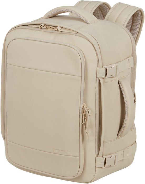 American Tourister Rugzak -Take2Cabin MS Mono - Ryanair/WizzAir/Vueling conform 30 x 20 x 40 cm- - laptop 15,6 inch - 26,5 l - Beige