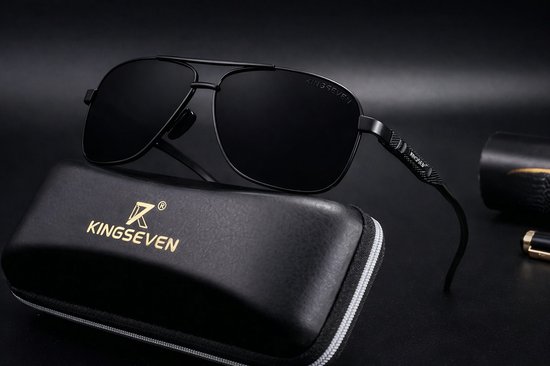 Kingseven zwart/grijs - Met UV400 en polarisatie filter van Merkloos — afbeelding 4