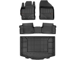 Frogum ProLine Toyota Auris II Hybrid Kombi 2012-2018 - Mattenset & Kofferbakmat - Lage vloer - Met organizer - TPE