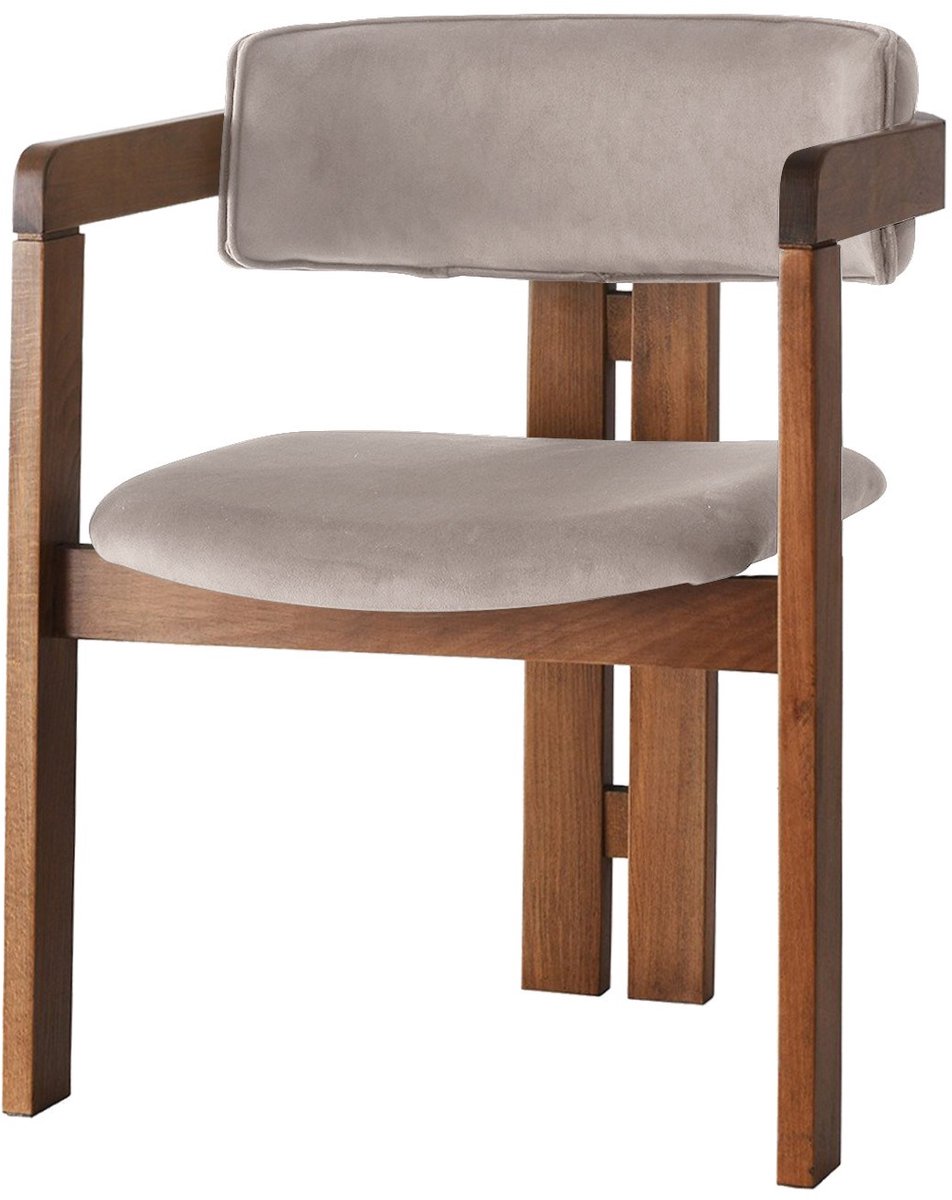 Skye Decor , Stoel, CO - 026, Hout, Walnoot & Lichtbruin, 58 x 49 x 76 cm