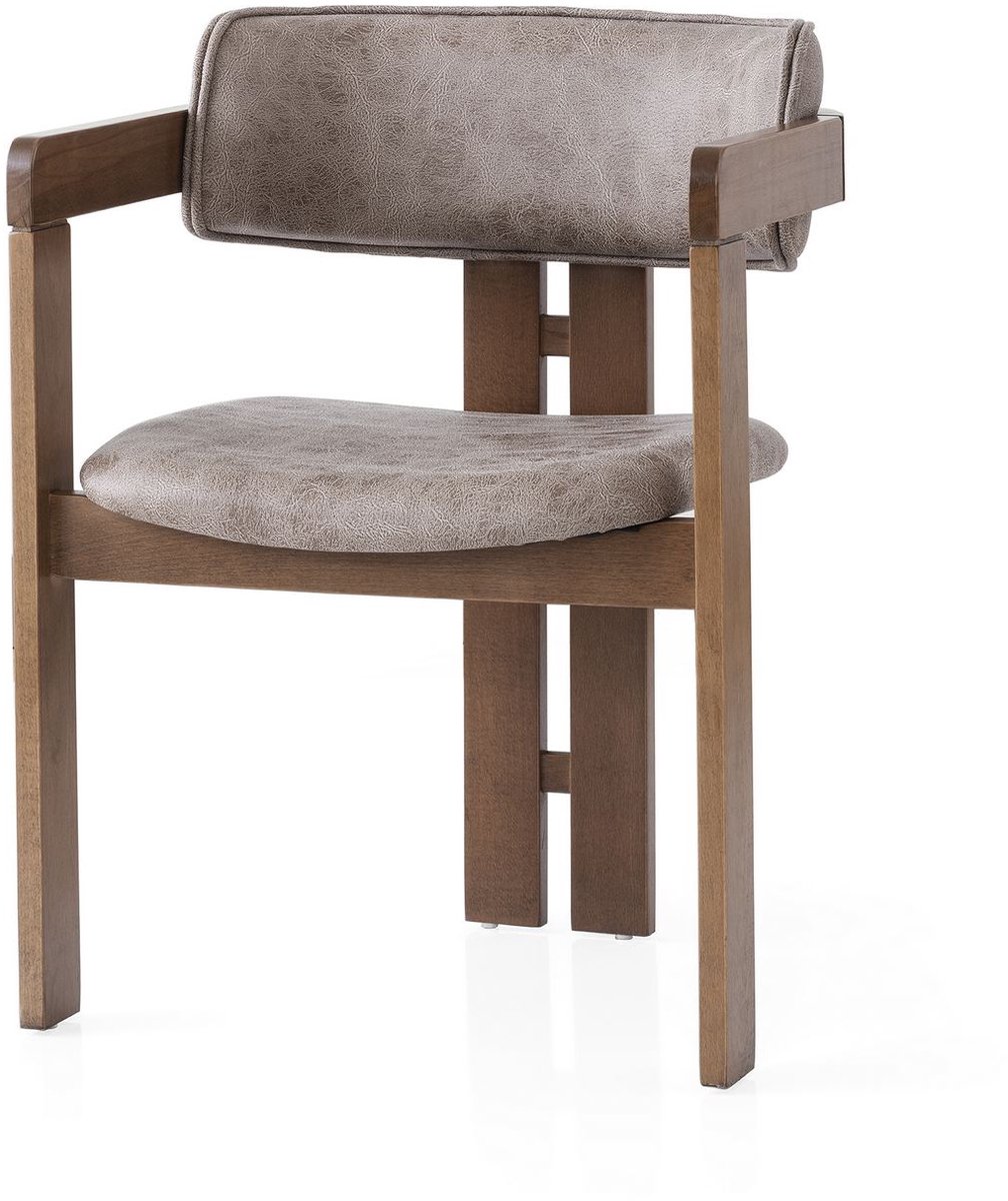 Skye Decor , Stoel, Cozy - 053, Beukenhout, Taupe, 57 x 44 x 76 cm Nerts