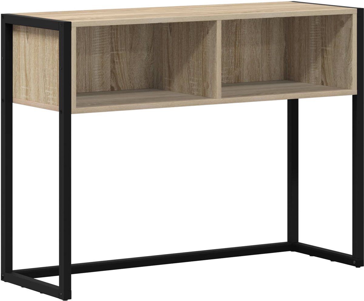 vidaXL Bijzettafel - Sonoma - Eiken - 100 - x - 36 - x - 75 - cm - Bewerkt - hout